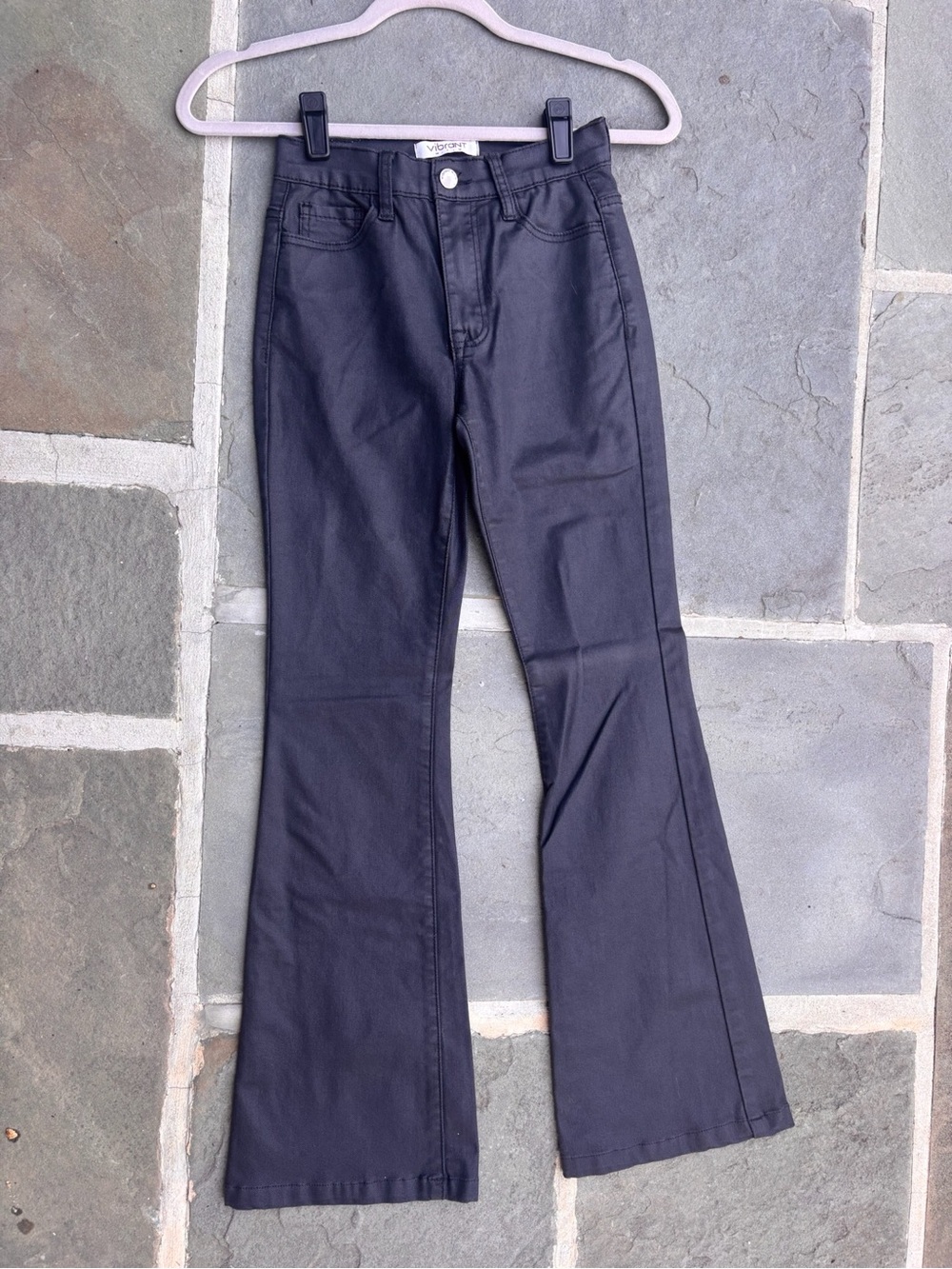 Vigoss Black High-Rise Flare Pants